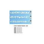PLANTEC- LETRAS Y NUMEROS PLANTEC FRESADOS DECORATIVO (2760 )ALT 60 MM