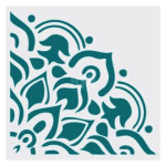 HYN- STENCIL ARTISTICO SERIE 1/4 MANDALAS DIAM.50 (100CM) STMC50 01