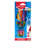 MAPED- LAPICES DE COLORES PEPS STRONG x12 LARGOS SURTIDO