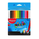MAPED- MARCADOR COLOR PEPS ESCOLAR OCEAN x  10 SURTIDO LAVABLE