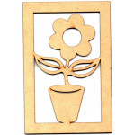 LASER DIX- DECO Y ARTESANIAS COD. 0330 20 FLOR CON MARCO