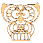 LASER DIX- DECO Y ARTESANIAS COD. 0368 10 BUHOS Y LECHUZAS